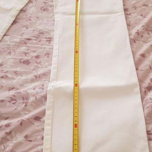 Toi Moi white elastic flare pants like new, size S