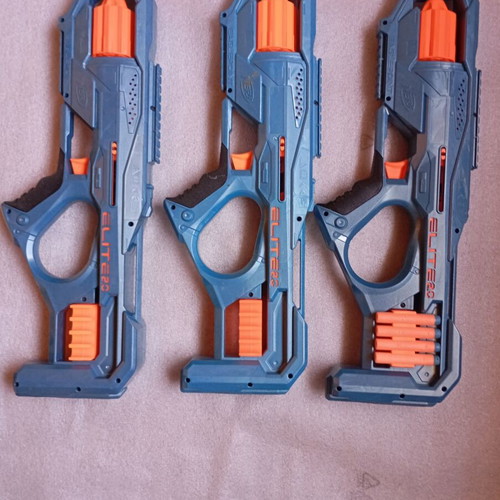 Nerf guns used, 15 blasters, 3 water pistols for repair or parts