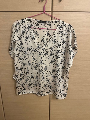 Zara blouse with star print, size M