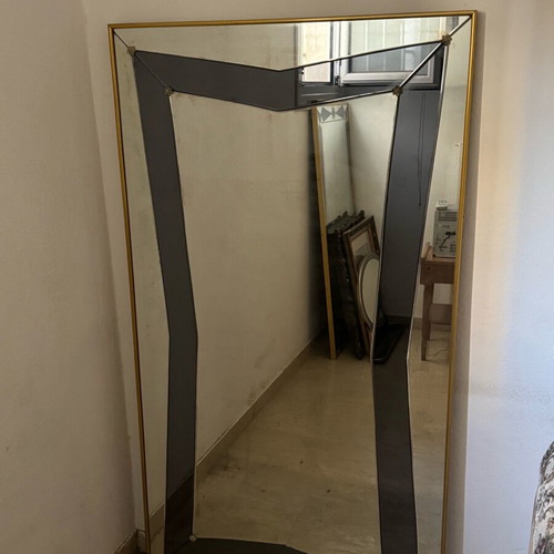 French Crystal Mirror Set of 3 used, elegant luxury design