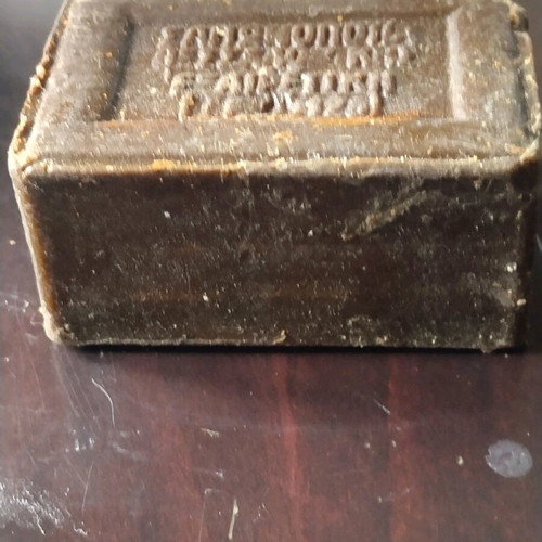 Green olive oil soap used from Thessaloniki Soap Factory