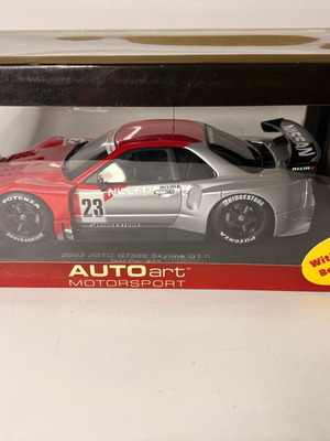 Autoart Nissan R34 GT-R JGTC GT500 metal model scale 1:18 new