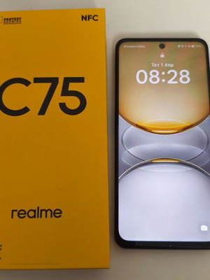 Realme C75 8/128 Μαύρο καινούργιο με SuperVOOC 80W και αξεσουάρ