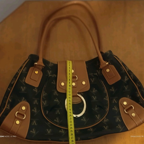 Valentino brown leather detail handbag like new