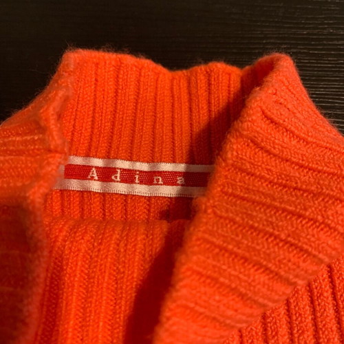Adina jacket set with t-shirt size S/M like new, orange
