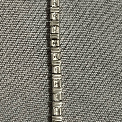 Silver 925 Riviera bracelet with stones used, needs minor repair