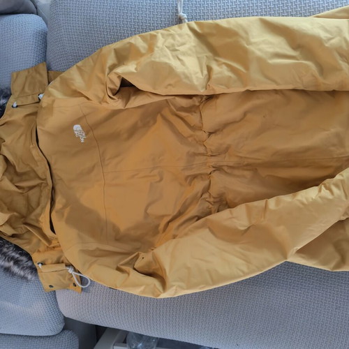 The North Face jacket XS yellow like new