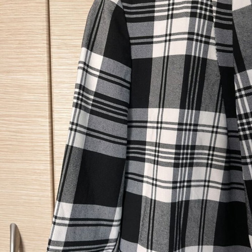 Checked blazer like new, black and white, size S