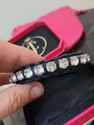 Juicy Couture Bracelet with Crystals like new, black and white