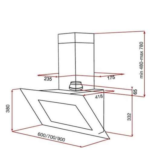 Teka 60cm extractor hood like new