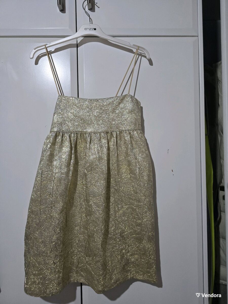 Gold Dress Oysho new, size S -  23,00 - Vendora.gr