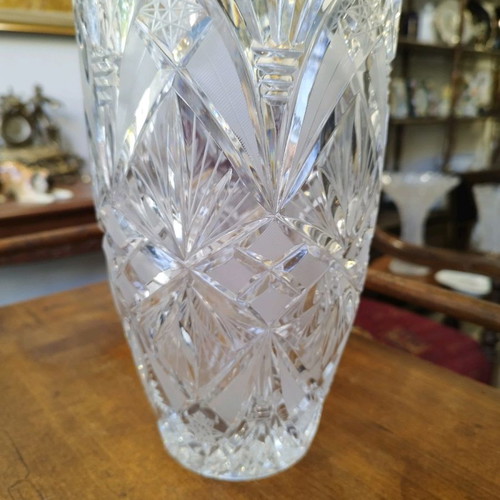 Bohemian Crystal Vase used in excellent condition