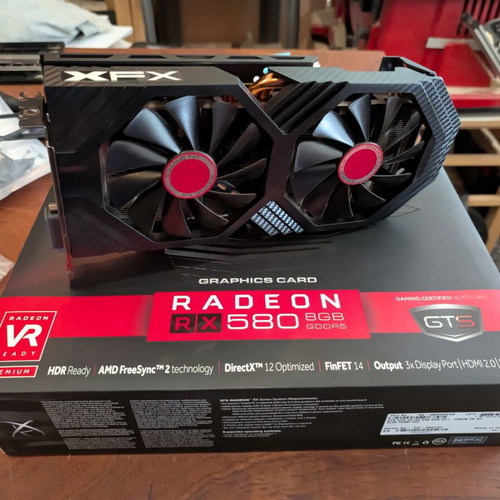 XFX Radeon RX 580 8GB GTS XXX Edition graphics card like new with box
