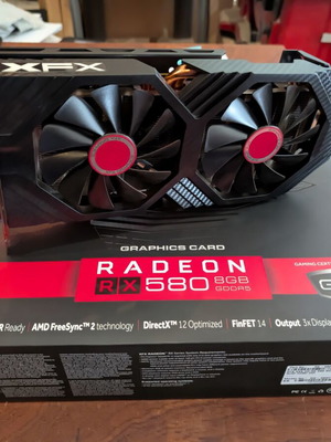 XFX Radeon RX 580 8GB GTS XXX Edition κάρτα γραφικών σαν καινούργιο με κουτί