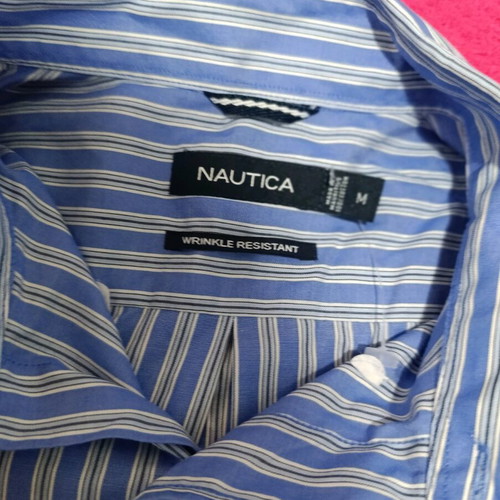 Nautica Men's Shirt Medium Like New, 100% Cotton