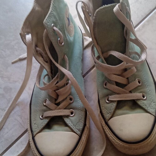 Converse women's shoe used, blue, size 38