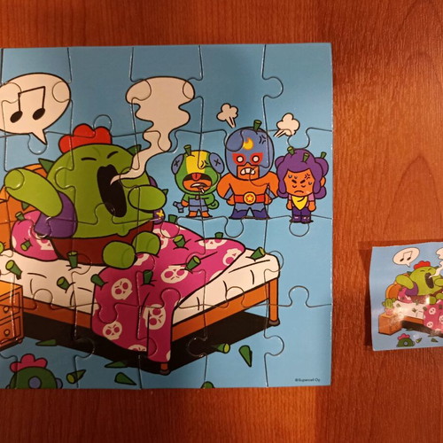 Brawl Stars puzzle 24 pieces like new, mini puzzle
