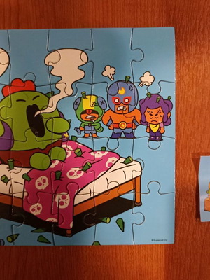 Brawl Stars puzzle 24 pieces like new, mini puzzle