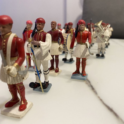 Athina Pal Evzones military figurines used