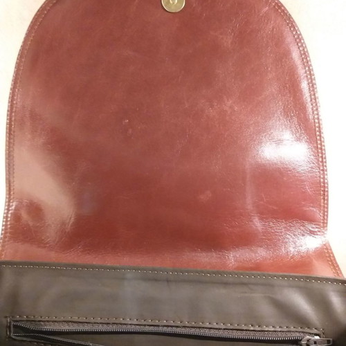 Leather saddle bag used