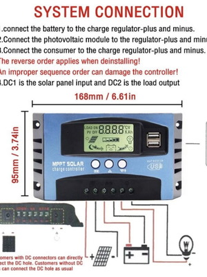 Solar Controller 100A New with MPPT Technology and LCD Display