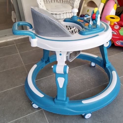 Musical Baby Walker Blue for 6+ Months like new