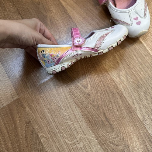 Disney Princess children's ballerina shoes size 27, white and pink