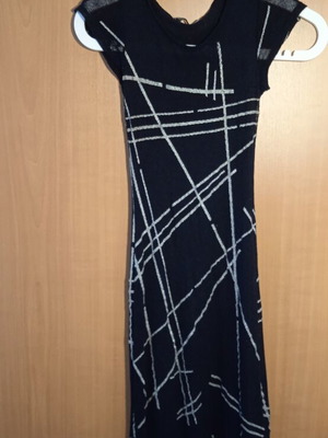 Rectangleblanc dress like new, black and silver, size S