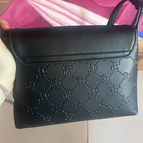 Blugirl Blumarine Y2K black monogram shoulder bag like new