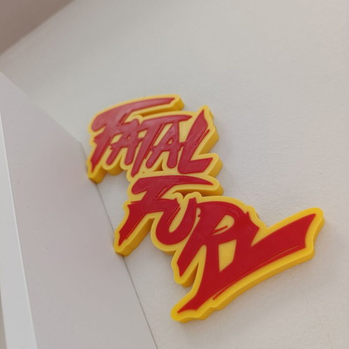 Fatal Fury 3D Logo Sign handmade, new, gaming room decor