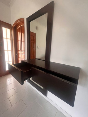 Join mirror made of solid walnut wood, like new