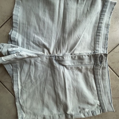 Denim shorts used, turquoise, size XL 42 14