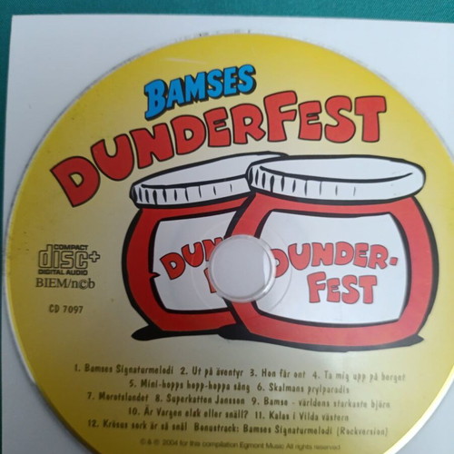 Bamses Dunderfest CD like new
