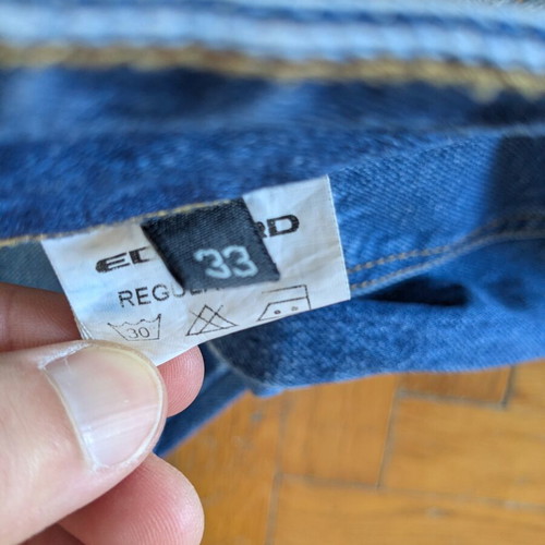 Edward men's jeans, regular fit, size M, blue