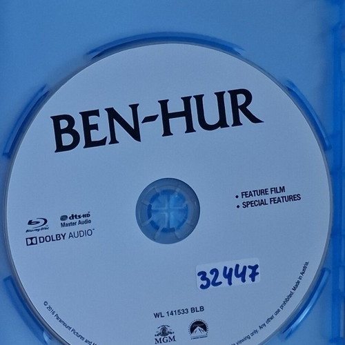 Ben-Hur Blu-ray used with Greek subtitles, adventure historical