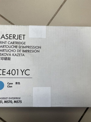 Toner HP CE401YC Cyan αυθεντικό καινούργιο 7800 σελίδων