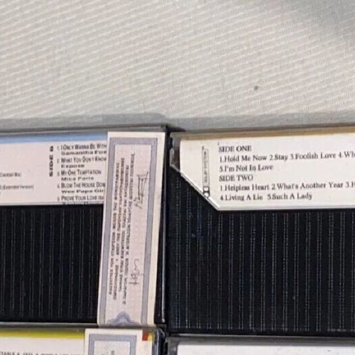 Pop Dance 80s cassette tapes like new, 2 pieces with Johnny Logan and Kylie Minogue