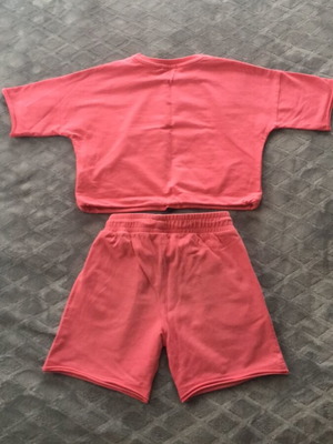 Evita Girls' Sports Set like new, pink, sizes 122-128 cm