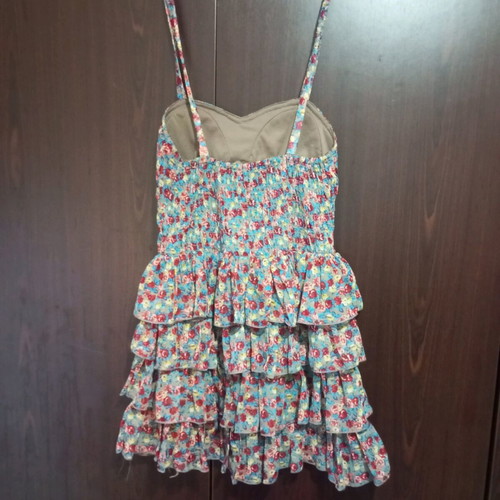 Dress with straps used, multicolor, size M/L