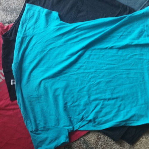 Set of 6 men's cotton T-shirts size M, multicolor brands