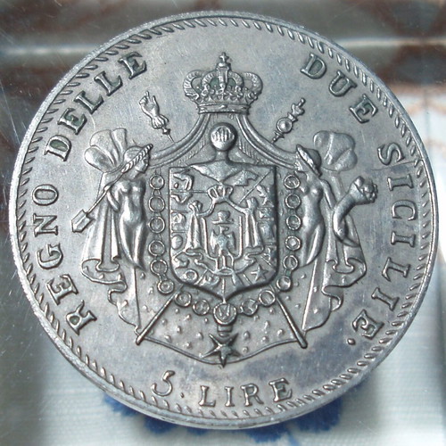 5 Lire 1813 Italy Joachim Murat old reproduction like new