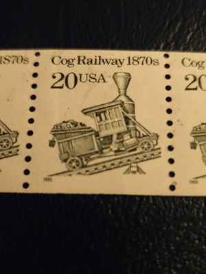 1995 20c Cog Railway γραμματόσημα καινούργια (4)