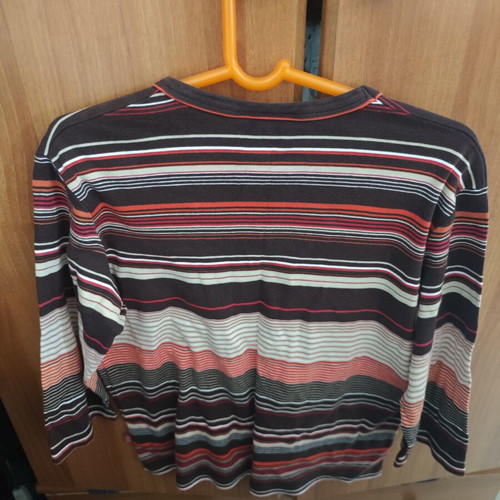 Cecil cotton men's shirt XXL used, brown multicolor