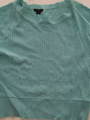 Πλεκτή πράσινη μπλούζα μέγεθος μάλλον L/XL