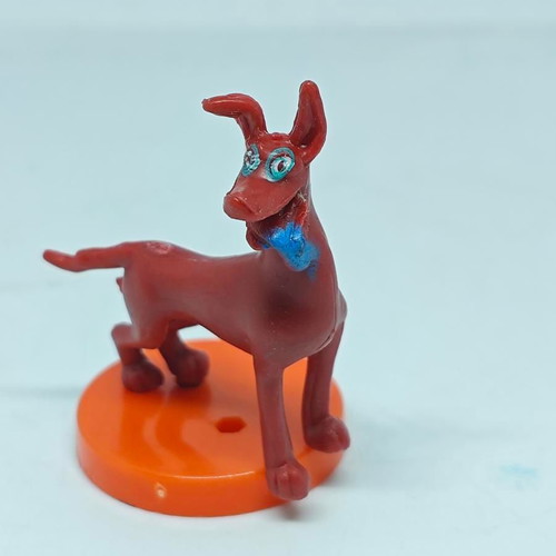 Vintage dog figure like new with orange base