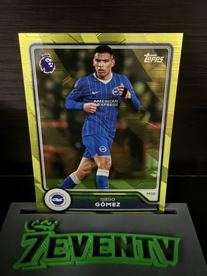 Diego Gómez Yellow Voltage Parallel Premier League Topps Flagship 26/27