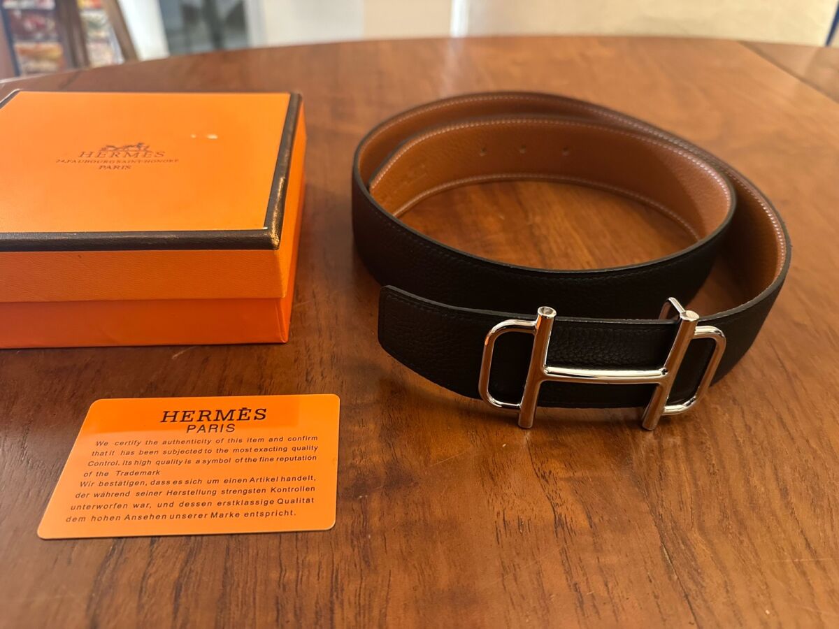 Hermes 90 Reversible Belt Black Like New - € 400,00 - Vendora.cy