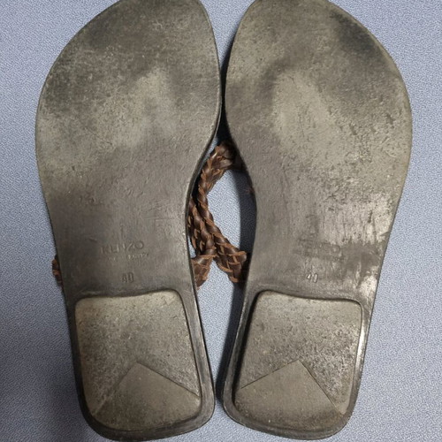 Kenzo leather sandals brown like new, men's size 40