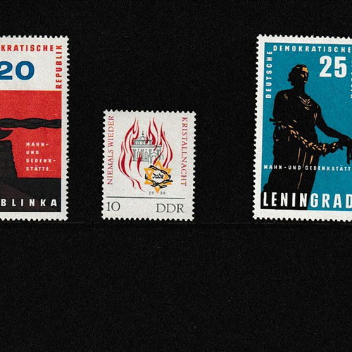 DDR σειρά γραμματοσήμων 1965-Μνημεία καινούργια