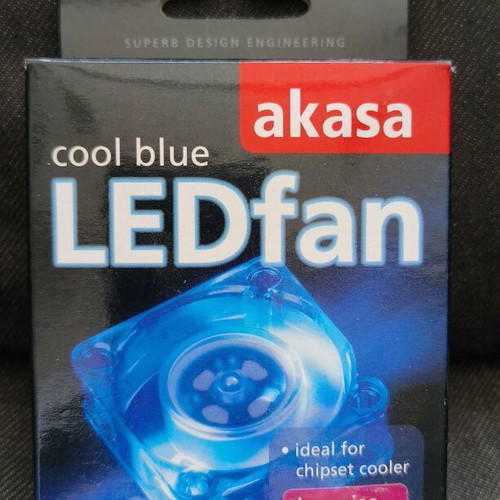 Akasa LED Fan 40x10mm New for Chipset Cooler Lo-Noise